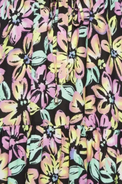 YOURS Curve Black Neon Floral Tiered Midi Dress 9 YOURS Curve Black Neon Floral Tiered Midi Dress -Outlet Stylo Wise Store 8510b377 4f0b 44 137334 Z scaled