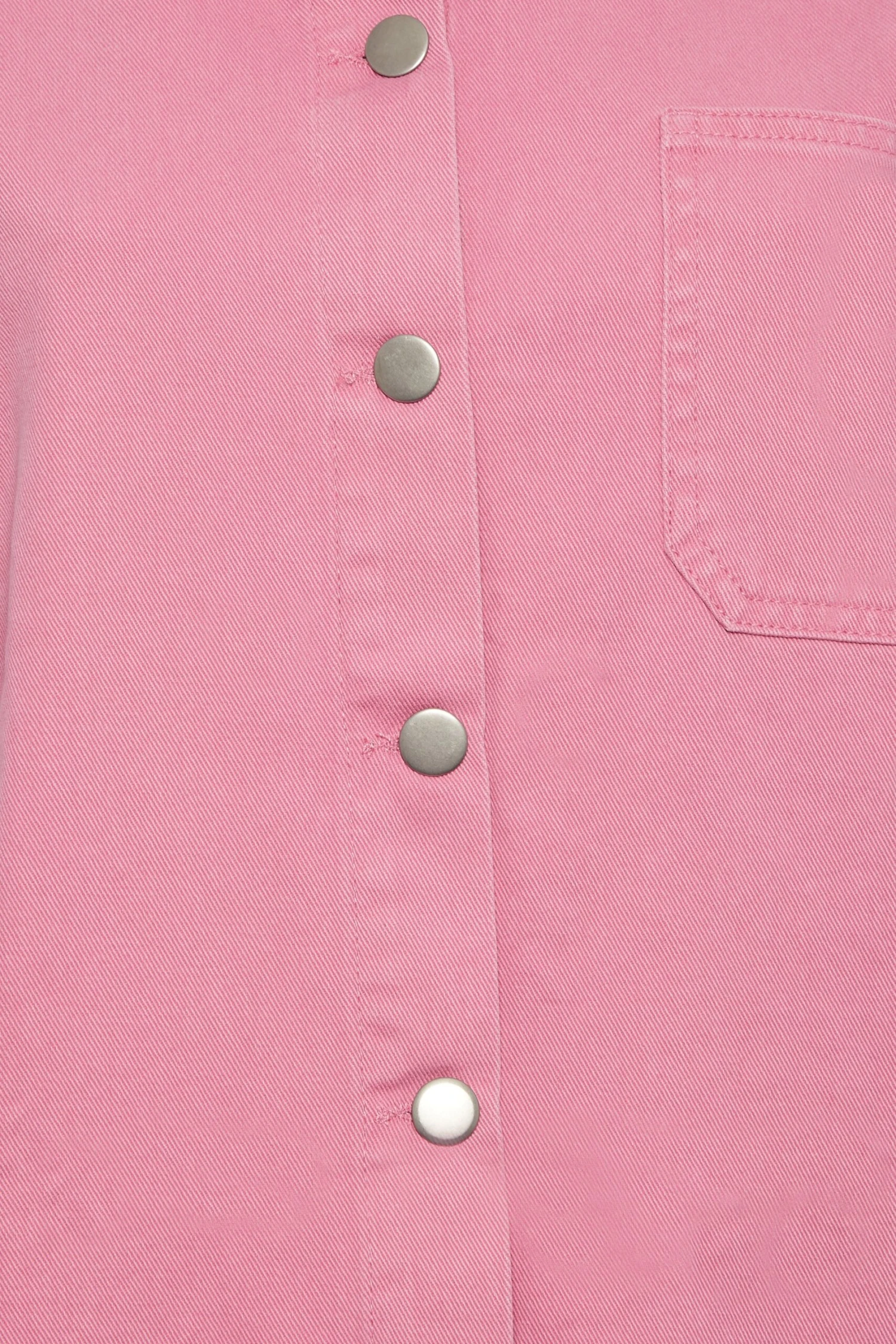 YOURS Curve Pink Denim Shirt 4 YOURS Curve Pink Denim Shirt - Image 4