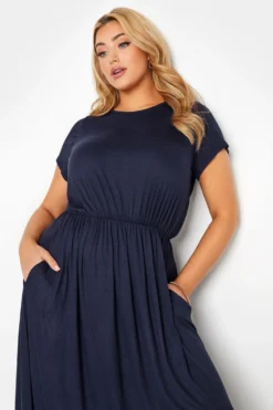 YOURS LONDON Curve Navy Blue Pocket Maxi Dress 8 YOURS LONDON Curve Navy Blue Pocket Maxi Dress -Outlet Stylo Wise Store 85cd3f74 61da 4d 157506R D scaled
