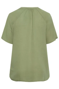YOURS Curve Khaki Green V-Neck Blouse 11 YOURS Curve Khaki Green V-Neck Blouse -Outlet Stylo Wise Store 8727b08e 6d49 41 174308 Y scaled