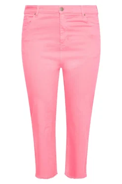 YOURS Curve Pink Stretch Wide Leg Cropped Jeans 10 YOURS Curve Pink Stretch Wide Leg Cropped Jeans -Outlet Stylo Wise Store 87ff085c 93ee 45 142916 F scaled