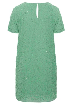 LUXE Curve Green Sequin Hand Embellished Cape Dress -Outlet Stylo Wise Store 882cf05e 2479 47 161876 Y scaled
