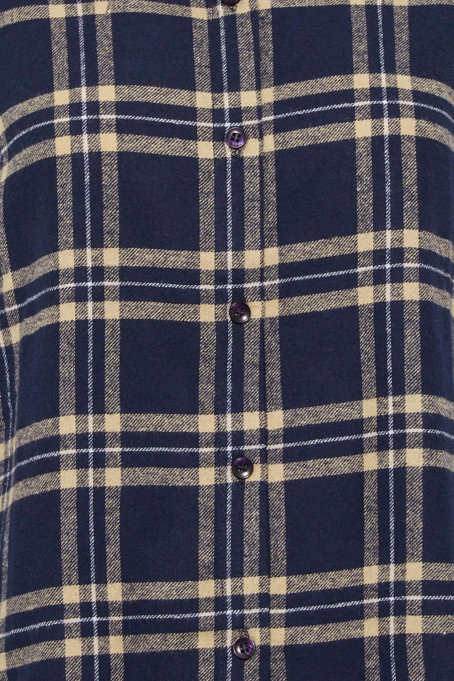 YOURS PETITE Curve Navy Blue & Yellow Check Boyfriend Shirt 1 YOURS PETITE Curve Navy Blue & Yellow Check Boyfriend Shirt