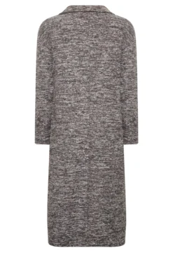 YOURS Curve Grey Marl Textured Soft Touch Open Collar Midi Dress -Outlet Stylo Wise Store 8991912a fbba 47 301517 Y scaled