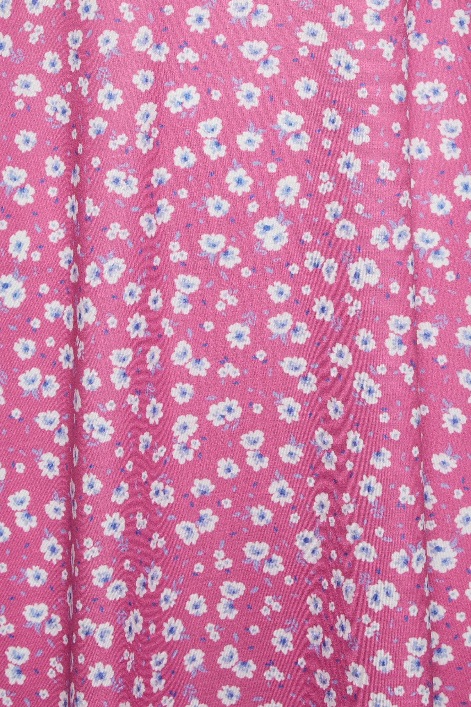 YOURS PETITE Curve Pink Daisy Print Ruched Front Dress 4 YOURS PETITE Curve Pink Daisy Print Ruched Front Dress - Image 4