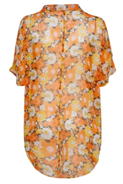 YOURS Curve Orange Floral Batwing Blouse -Outlet Stylo Wise Store 8b0a5ed4 692d 45 173975 Y scaled