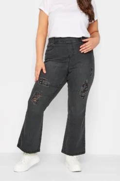YOURS Curve Black Washed Ripped Pull-On HANNAH Bootcut Jeggings -Outlet Stylo Wise Store 8b13afe1 f504 4a 143093 A scaled