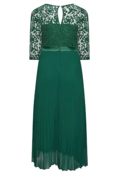 YOURS LONDON Curve Forest Green Lace Pleated Maxi Dress 11 YOURS LONDON Curve Forest Green Lace Pleated Maxi Dress -Outlet Stylo Wise Store 8d6ffad1 c5c1 40 161902 Y scaled