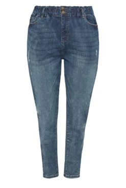 YOURS Curve Indigo Blue Washed Elasticated Stretch MOM Jeans -Outlet Stylo Wise Store 8e19d107 8d1e 46 142978 X scaled