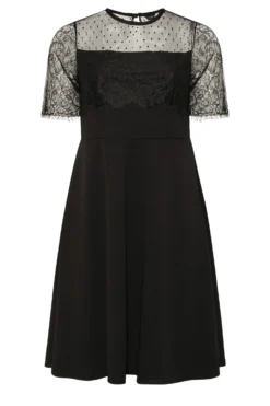 YOURS LONDON Curve Black Lace Sleeve Skater Dress 10 YOURS LONDON Curve Black Lace Sleeve Skater Dress -Outlet Stylo Wise Store 8e8f7c7c c6b7 48 161906 X scaled