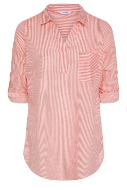 YOURS Curve Pink Stripe Placket Shirt 11 YOURS Curve Pink Stripe Placket Shirt -Outlet Stylo Wise Store 8ecaa5db 6d86 48 174051 X scaled