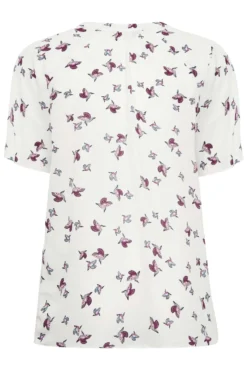 YOURS Curve White Bird Print V-Neck Blouse -Outlet Stylo Wise Store 8fa84a63 91d5 4b 174305 Y scaled