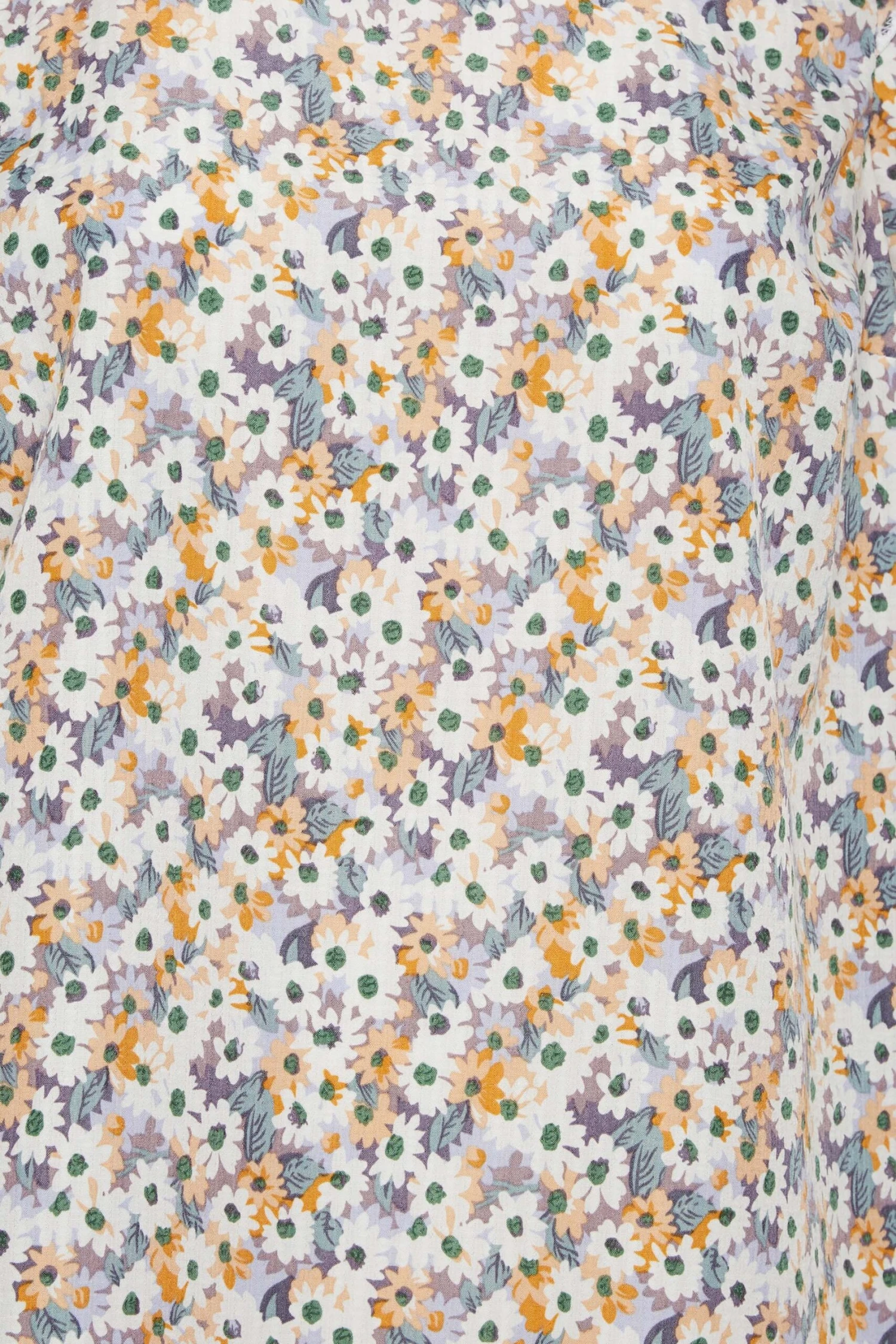 YOURS Curve White Floral Print Frill Blouse 4 YOURS Curve White Floral Print Frill Blouse - Image 4