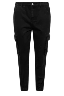 YOURS Curve Black Washed Cargo Jeans -Outlet Stylo Wise Store 918082fb d106 4d 143035 X scaled