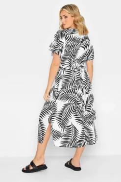 YOURS PETITE Curve White Leaf Print Midi Tea Dress 8 YOURS PETITE Curve White Leaf Print Midi Tea Dress -Outlet Stylo Wise Store 91bf7d77 b43f 4f 174483 D scaled