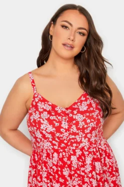 YOURS Curve Red Floral Sundress -Outlet Stylo Wise Store 92b2b45e 11b4 46 137423 C scaled
