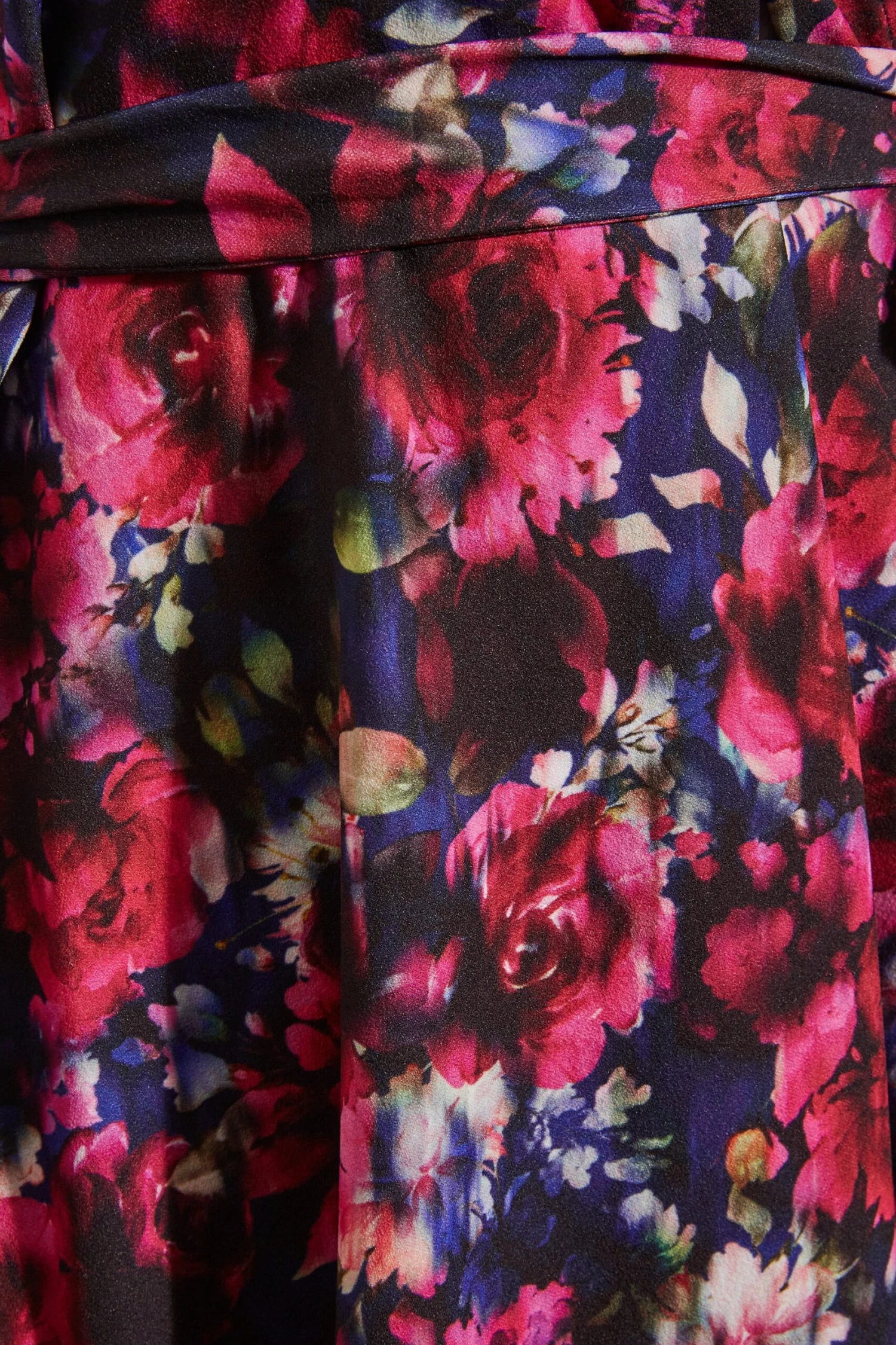 YOURS LONDON Curve Pink & Blue Floral Wrap Skater Dress 5 YOURS LONDON Curve Pink & Blue Floral Wrap Skater Dress - Image 5