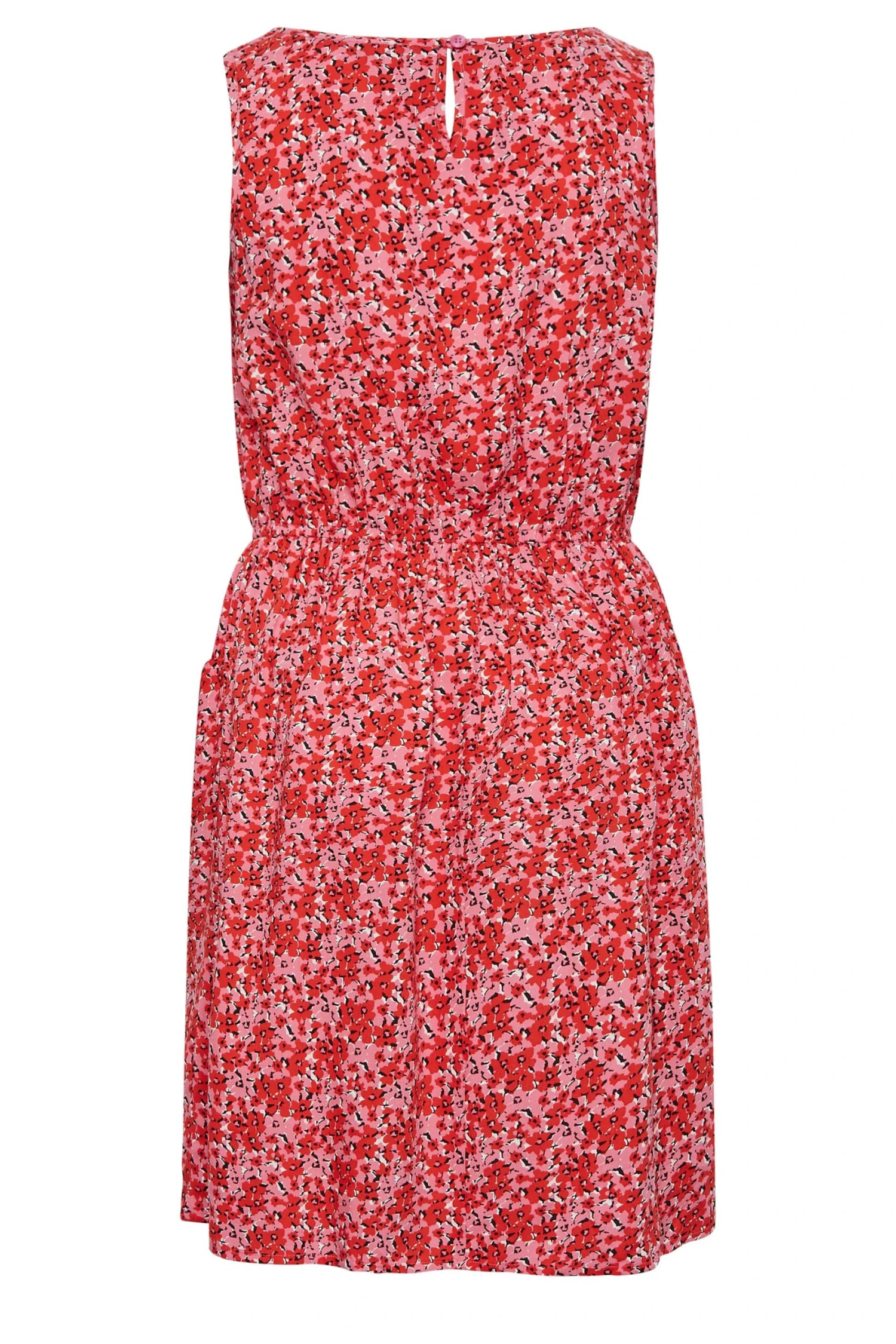 YOURS Curve Pink Floral Ditsy Print Mini Dress 6 YOURS Curve Pink Floral Ditsy Print Mini Dress - Image 6