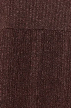 YOURS Curve Burgundy Red Ribbed Midi Dress -Outlet Stylo Wise Store 98c5428e 5461 49 301500 Z scaled