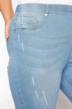 YOURS FOR GOOD Curve Light Blue Cat Scratch Stretch JENNY Jeggings -Outlet Stylo Wise Store 98e73fa5 9fa8 42 142649 D scaled