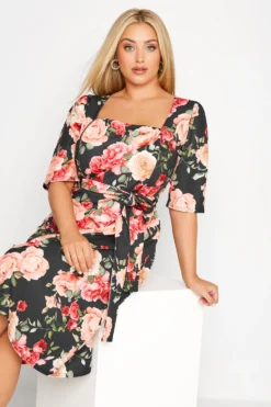 YOURS LONDON Curve Black Floral Print Square Neck Dress 8 YOURS LONDON Curve Black Floral Print Square Neck Dress -Outlet Stylo Wise Store 98f3b1d2 a418 43 161792 D scaled