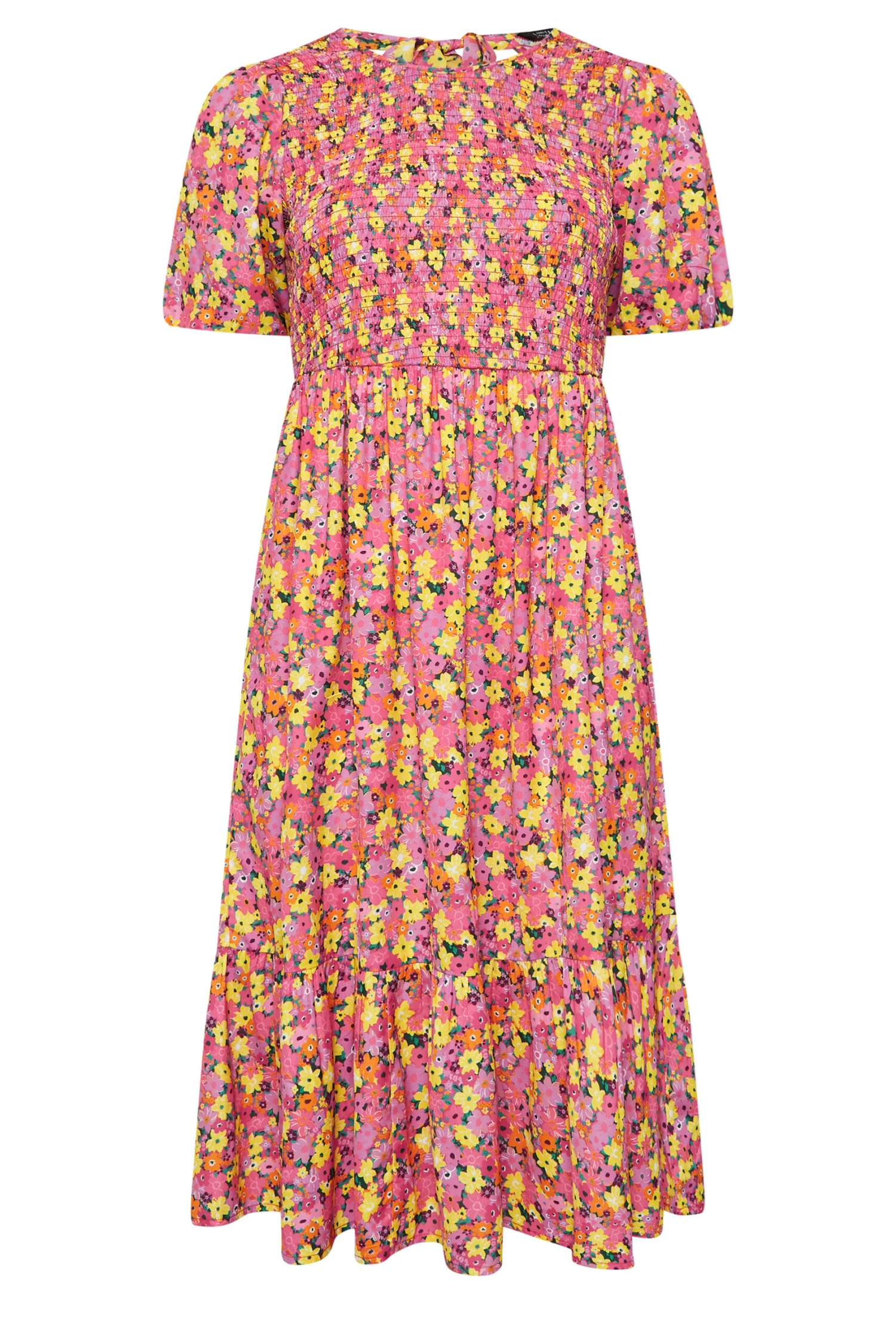LIMITED COLLECTION Curve Pink Ditsy Print Midaxi Dress 5 LIMITED COLLECTION Curve Pink Ditsy Print Midaxi Dress - Image 5