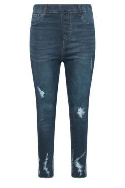 YOURS Curve Blue Cat Scratch Stretch GRACE Jeggings -Outlet Stylo Wise Store 9b5641ef 3f5f 4d 143081 XR scaled