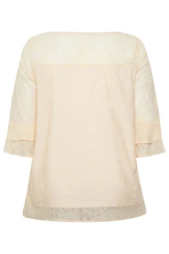 YOURS Curve Cream Lace Bell Sleeve Blouse -Outlet Stylo Wise Store 9d8c75b4 2783 4f 174208 Y scaled
