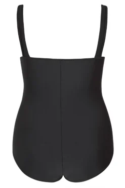YOURS Curve Black Ruched Mesh Tummy Control Swimsuit -Outlet Stylo Wise Store Black Ruched Mesh Swimsuit 150098 2bb0 scaled