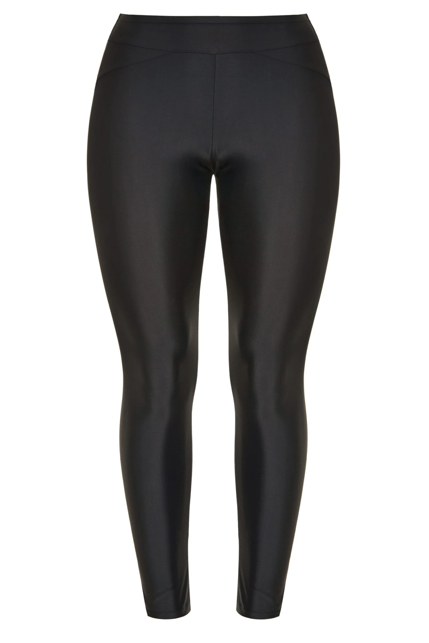 YOURS Black Long Swim Leggings 3 YOURS Black Long Swim Leggings - Image 3