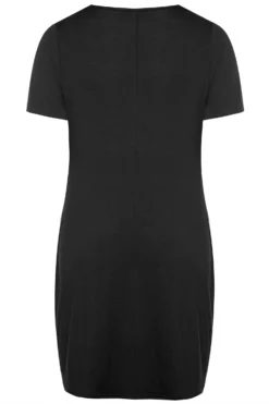 YOURS FOR GOOD Curve Black Drape Pocket Dress 10 YOURS FOR GOOD Curve Black Drape Pocket Dress -Outlet Stylo Wise Store SUSTAINABLE DRAPE POCKET DRESS 136697 0c8d scaled