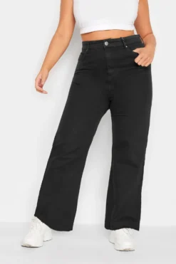 YOURS Curve Black Stretch Wide Leg Jeans 11 YOURS Curve Black Stretch Wide Leg Jeans -Outlet Stylo Wise Store a060e476 14d8 43 142910 A scaled
