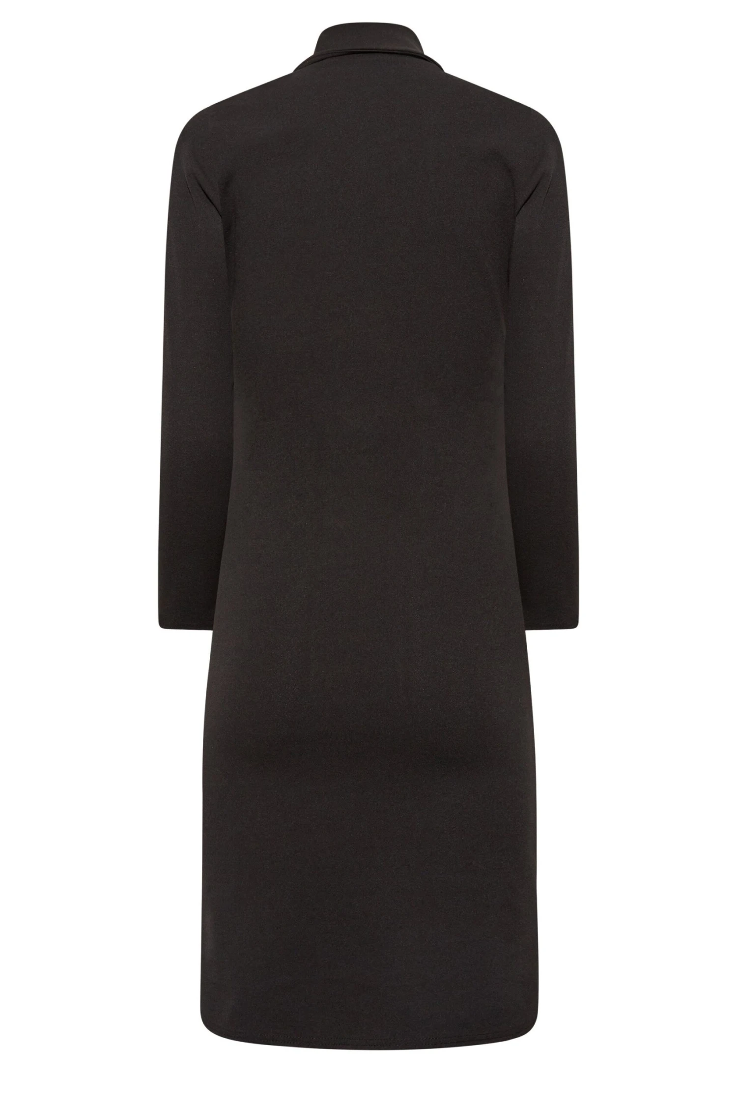 YOURS PETITE Curve Black Scuba Blazer Dress 6 YOURS PETITE Curve Black Scuba Blazer Dress - Image 6