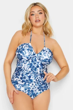 YOURS Curve Blue Floral Print Cross Tummy Control Swimsuit 8 YOURS Curve Blue Floral Print Cross Tummy Control Swimsuit -Outlet Stylo Wise Store a1358583 ff0a 40 150272 A2 scaled
