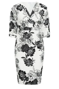 YOURS LONDON Curve White & Black Floral V-Neck Drop Shoulder Wrap Dress 10 YOURS LONDON Curve White & Black Floral V-Neck Drop Shoulder Wrap Dress -Outlet Stylo Wise Store a3ab7609 213c 4e 162043 X scaled