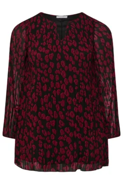 YOURS LONDON Curve Red Leopard Print Pleat Blouse -Outlet Stylo Wise Store a68c1072 9292 4c 161774 X scaled
