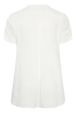 YOURS Curve White Button Through Shirt -Outlet Stylo Wise Store a7e9f7a4 dc63 44 174324 Y scaled