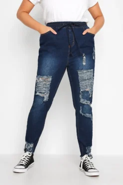 YOURS Curve Blue Elasticated Waist Ripped Stretch Skinny AVA Jeans 5 YOURS Curve Blue Elasticated Waist Ripped Stretch Skinny AVA Jeans -Outlet Stylo Wise Store a8db86cc 8b54 4c 143031 C CODE scaled