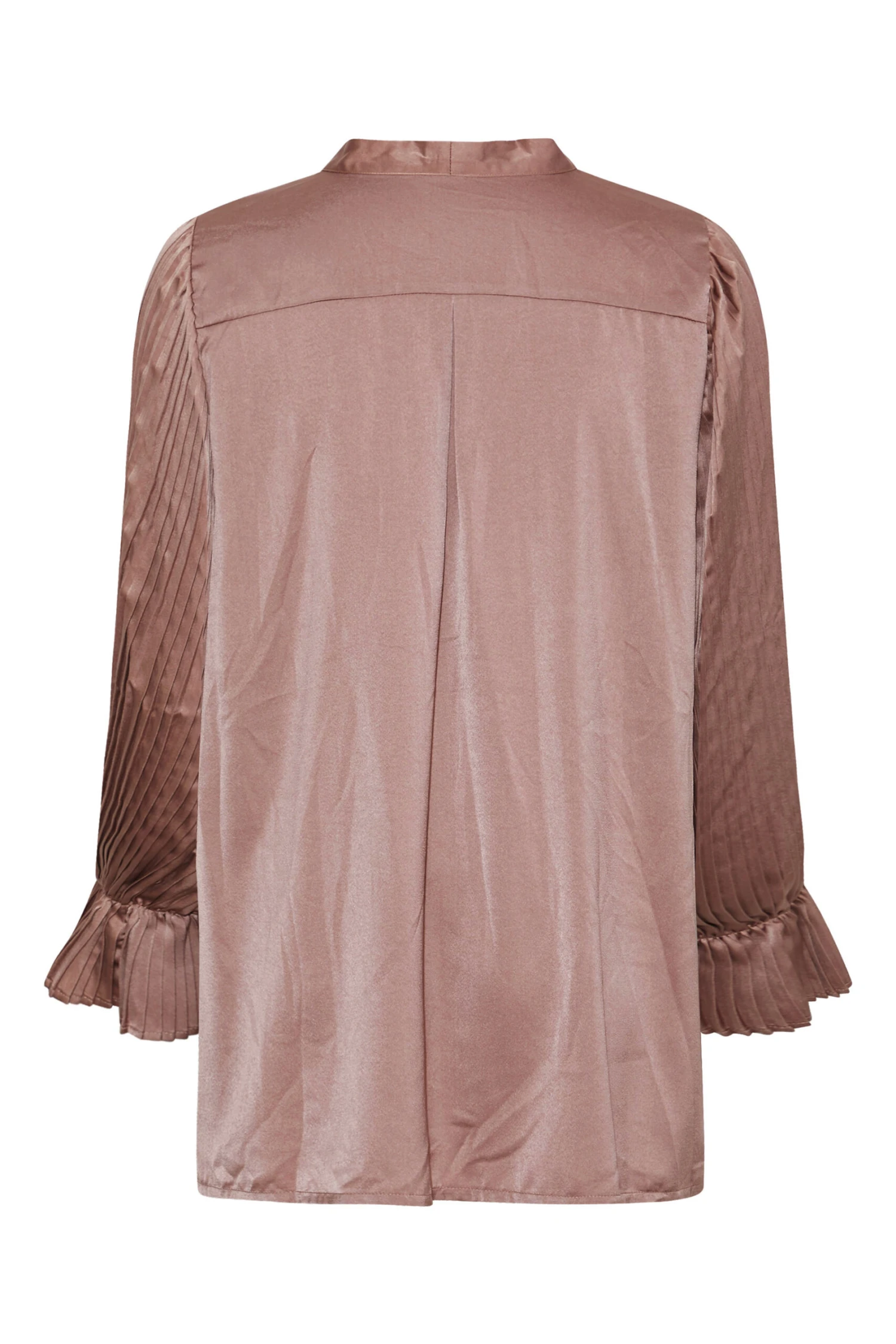 YOURS LONDON Curve Pink Satin Pleated Bow Blouse 6 YOURS LONDON Curve Pink Satin Pleated Bow Blouse - Image 6