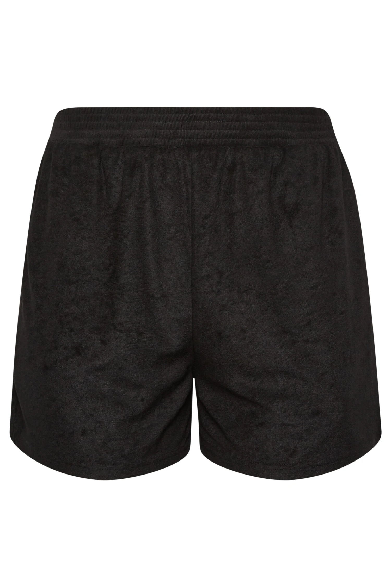 YOURS Curve Black Towelling Beach Shorts 5 YOURS Curve Black Towelling Beach Shorts - Image 5