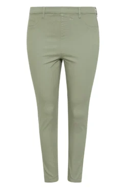 YOURS FOR GOOD Curve Khaki Green Stretch GRACE Jeggings 7 YOURS FOR GOOD Curve Khaki Green Stretch GRACE Jeggings -Outlet Stylo Wise Store aa5ac17a c157 46 142897 F scaled