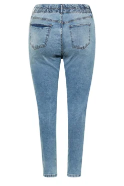 YOURS Curve Blue Ripped Elasticated Stretch MOM Jeans 11 YOURS Curve Blue Ripped Elasticated Stretch MOM Jeans -Outlet Stylo Wise Store aa93fac1 1496 47 143020 Y scaled