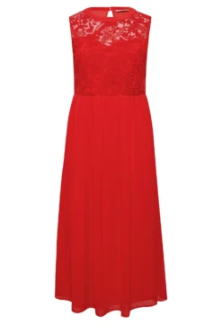 YOURS LONDON Curve Red Lace Front Chiffon Maxi Dress 11 YOURS LONDON Curve Red Lace Front Chiffon Maxi Dress -Outlet Stylo Wise Store ab2ec92c 8ab3 46 161892 X scaled
