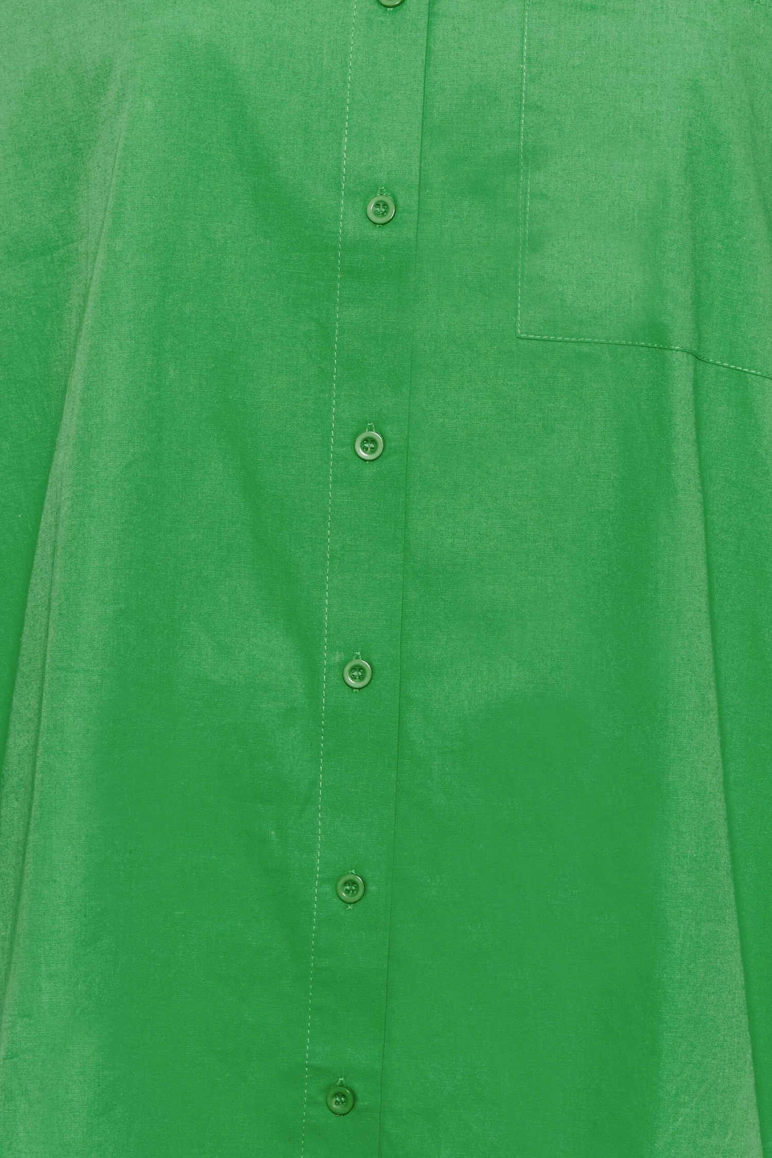 YOURS Curve Green Oversized Poplin Shirt 4 YOURS Curve Green Oversized Poplin Shirt - Image 4