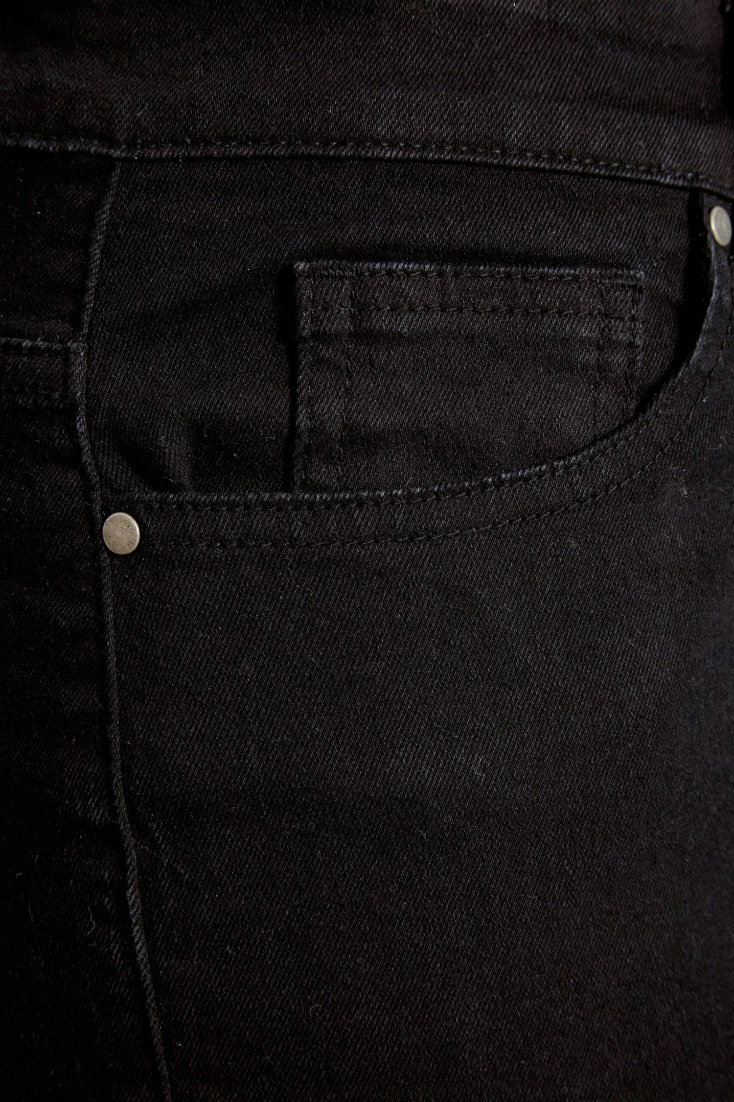 YOURS Curve Black Stretch Wide Leg Cropped Jeans 3 YOURS Curve Black Stretch Wide Leg Cropped Jeans - Image 3