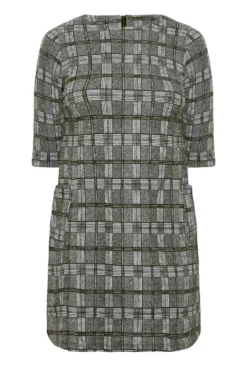 YOURS Curve Grey Check Print Soft Touch Tunic Dress 10 YOURS Curve Grey Check Print Soft Touch Tunic Dress -Outlet Stylo Wise Store ac7d68f2 981d 41 301507 X scaled