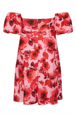 YOURS LONDON Curve Pink Floral Bardot Skater Dress 11 YOURS LONDON Curve Pink Floral Bardot Skater Dress -Outlet Stylo Wise Store acb7fbf6 cb4c 45 161310 BK scaled