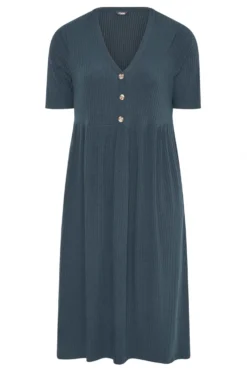 LIMITED COLLECTION Curve Navy Blue Ribbed Peplum Midi Dress 10 LIMITED COLLECTION Curve Navy Blue Ribbed Peplum Midi Dress -Outlet Stylo Wise Store ad8c2e00 025a 49 214246 f scaled