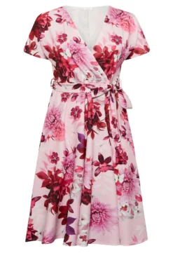 YOURS LONDON Curve Pink & Red Floral Skater Wrap Dress 10 YOURS LONDON Curve Pink & Red Floral Skater Wrap Dress -Outlet Stylo Wise Store ae56f03f 130b 4f 162127 X scaled