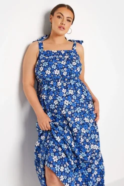LIMITED COLLECTION Curve Blue Retro Floral Tiered Strappy Sundress 8 LIMITED COLLECTION Curve Blue Retro Floral Tiered Strappy Sundress -Outlet Stylo Wise Store af310817 b8db 41 214491 D scaled